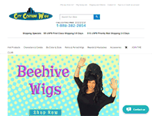 Tablet Screenshot of citycostumewigs.com